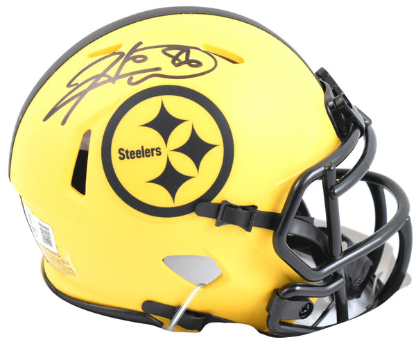 Hines Ward Autographed Pittsburgh Steelers Rave Speed Mini Helmet-Beckett W Holo