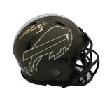 Damar Hamlin Signed Buffalo Bills Speed Salute to Service NFL Mini Helmet