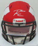 Badgers RUSSELL WILSON Signed Riddell AMP Speed Mini Helmet AUTO - BCA
