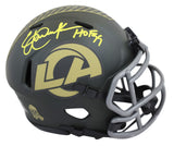 Rams Eric Dickerson "HOF 99" Signed STS IV Speed Mini Helmet W/ Case BAS Witness