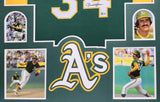FRAMED OAKLAND A'S ROLLIE FINGERS AUTOGRAPHED SIGNED JERSEY BECKETT HOLOGRAM