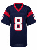 Matt Schaub (TEXANS) Signed Navy Custom Football Jersey - (SCHWARTZ SPORTS COA)