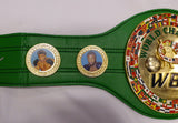 Mike Tyson Autographed Green WBC World Championship Belt Beckett BAS QR #BJ04148