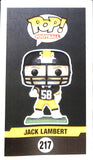 Jack Lambert Signed Pittsburgh Steelers Funko Pop! #217 Beckett 43210