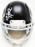 Drake London Autographed Falcons Black Speed Mini Helmet Beckett Witness WY18263