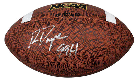 RON DAYNE Signed Wilson NCAA Full Size Composite Football w/99H - SCHWARTZ
