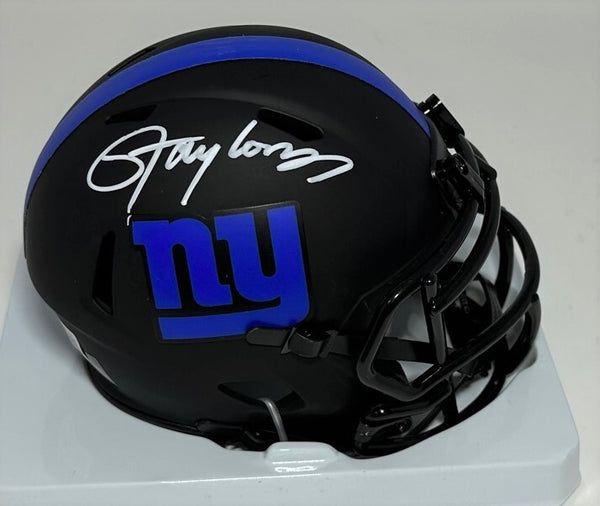 NY Giants LAWRENCE TAYLOR Signed Riddell ECLIPSE Speed Mini Helmet AUTO - BAS