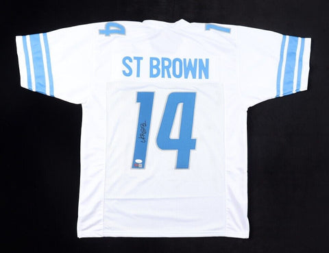 Amon Ra St Brown Signed Detroit Lions Jersey (JSA COA) Pro Bowl Wide Receiver