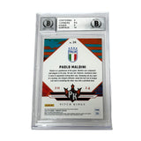 Paolo Maldini Signed 2024-25 Panini Donruss Pitch Kings Italy - BGS 9 AUTO 10