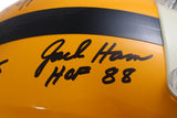 Pittsburgh Steelers Autographed HOF Pro Helmet Franco Bradshaw +12 Beckett 54604