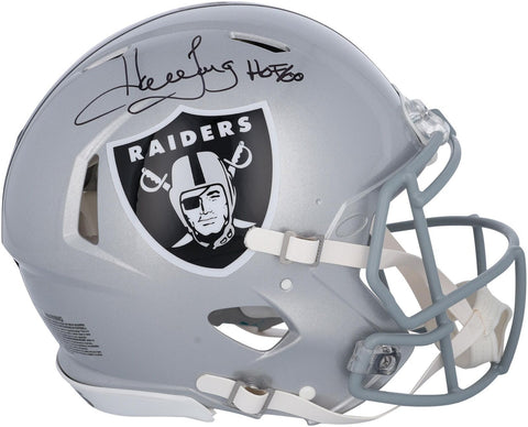 Howie Long Oakland Raiders Signed Riddell Speed Authentic Helmet w/HOF 2000 Insc