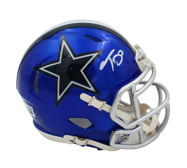 Trevon Diggs Signed Dallas Cowboys Speed Flash NFL Mini Helmet
