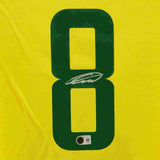 Gilberto Silva Signed Brazil FC Away Soccer Jersey #8 with Beckett COA