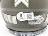 DEZ BRYANT AUTOGRAPHED COWBOYS SALUTE TO SERVICE MINI HELMET BECKETT 230223