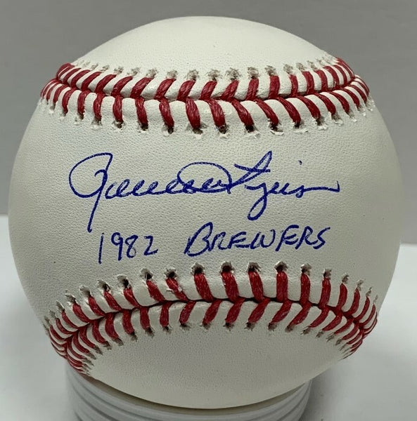 Brewers ROLLIE FINGERS Signed Official MLB Baseball AUTO w/ 1982 Brewers - JSA