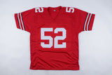 Wyatt Davis Signed Ohio State Buckeyes Jersey (Playball Ink) NY Giants Off. Line