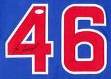 Lee Smith Signed Cubs Jersey (JSA COA) 1984 Chicago Closer / 478 Lifetime Saves