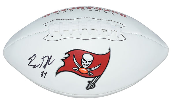 PAYNE DURHAM AUTOGRAPHED TAMPA BAY BUCCANEERS WHITE LOGO FOOTBALL BECKETT