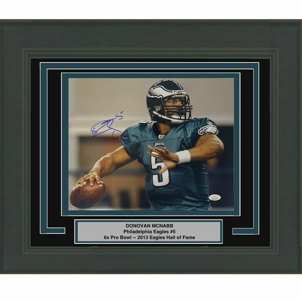 FRAMED Autographed/Signed DONOVAN MCNABB Philadelphia Eagles 11x14 Photo JSA COA
