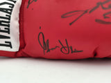 Boxing Greats Autographed Glove Leonard Hearns Duran Beckett PSA/DNA 5A17055