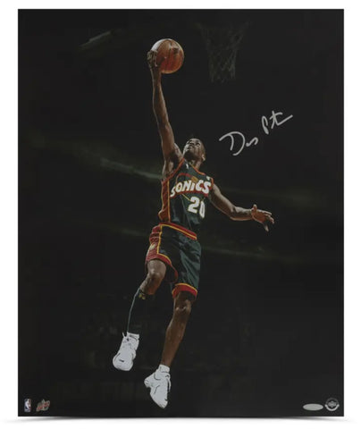 Gary Payton Autographed "Payton on the Breakaway" 16" x 20" Photo UDA