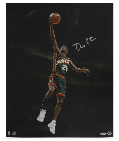 Gary Payton Autographed "Payton on the Breakaway" 16" x 20" Photo UDA