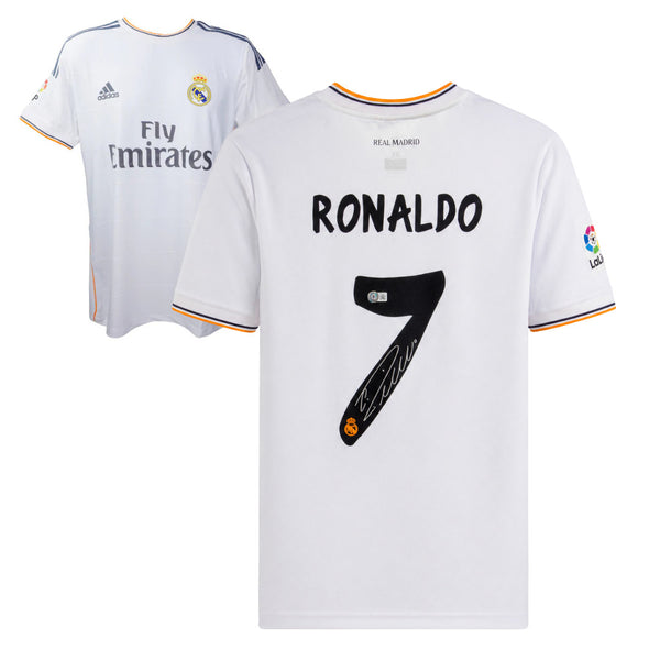 Cristiano Ronaldo Signed Real Madrid Soccer Jersey #7 with Beckett COA