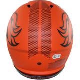 John Elway Autographed Denver Broncos Pro Rave Helmet Beckett Witness 55252