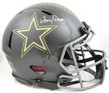 Tony Dorsett Signed Cowboys F/S Salute 25 Speed Authentic Helmet- Beckett W Holo