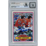 Randy Gradishar Autographed 1980 Topps #410 10 Grade Slabbed Card Beckett 50006