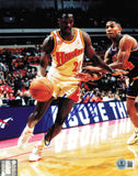 Dominique Wilkins Autographed 8x10 Photo Atlanta Hawks Beckett BAS QR #BS30137
