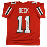 Carson Beck Signed Miami Hurricanes Orange Jersey (Beckett) 2025 Starting Q.B