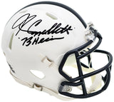 JOHN CAPPELLETTI AUTOGRAPHED PENN STATE WHITE MINI HELMET 73 HEISMAN JSA 221331