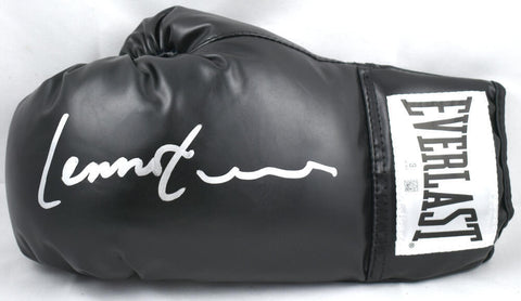 Lennox Lewis Autographed Black Everlast Boxing Glove *Left - Beckett W Hologram