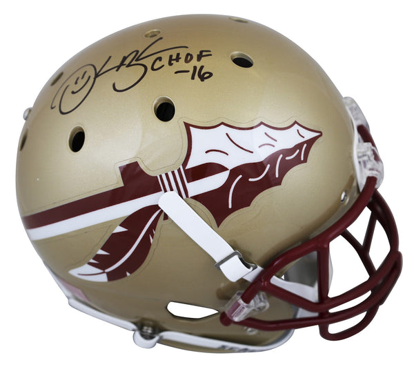 FSU Derrick Brooks "CHOF 16" Signed Schutt Full Size Rep Helmet BAS Witnessed