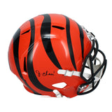 Ja'Marr Chase Autographed Cincinnati Bengals Speed Full Size Helmet Beckett