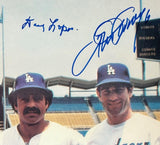 LA Dodgers Signed Cey, Russell, Lopes, and Garvey 16x20 Framed Photo Tri-Star