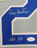 Don Sutton Signed Los Angeles Dodgers Gray Jersey Inscribed "HOF 98" (JSA COA)