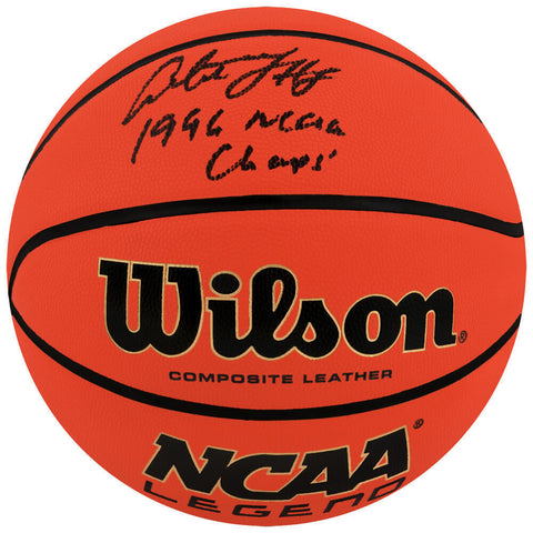 Antoine Walker Signed Wilson NCAA Basketball w/1996 NCAA Champs - (SCHWARTZ COA)