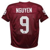 Dat Nguyen Autographed/Signed College Style Red XL Jersey Beckett 39320