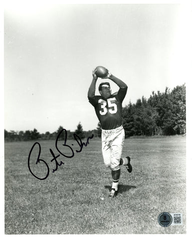 Pete Pihos Autographed Philadelphia Eagles 8x10 Photo B&W Beckett 56817