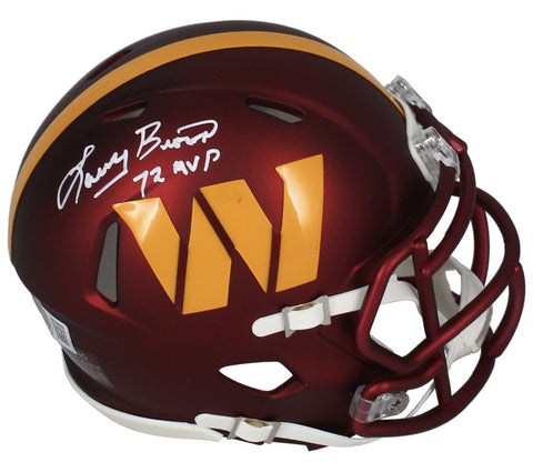 Larry Brown Autographed "72 MVP" Washington Commanders Mini Helmet Beckett