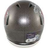 Mike Alstott Signed Tampa Bay Buccaneers TB Mini Helmet Beckett Witness 39818