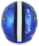 Cowboys Ezekiel Elliott Signed Flash Speed Mini Helmet JSA Witness #WA267595