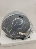 DAVID MONTGOMERY SIGNED DETROIT LIONS SLATE SPEED MINI HELMET BECKETT QR