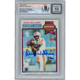 Doug Williams Autographed 1979 Topps #48 Slabbed Trading Card Beckett 50633