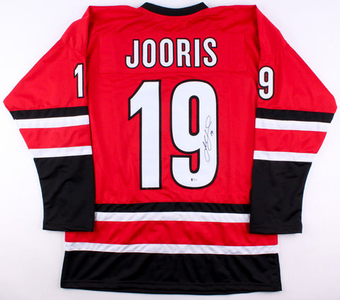 Josh Jooris Signed Hurricane Jersey (Beckett COA) NHL Career 2013-present Center