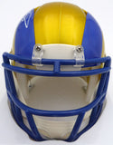 Aaron Donald Autographed Rams Flash Mini Helmet (Smudged) Beckett 1W441347