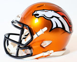 T.J. Ward Autographed Broncos Flash Mini Helmet JSA COA