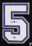 Jason Williams Authentic Signed Black Pro Style Framed Jersey PSA/DNA 2